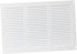 EUROPLAST 12x8 inch Vent Cover with Screen Mesh - White Register Vent Cover - Metal Air Return Grill - HVAC Vent Register for Home Improvement - C...
