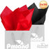 PMLAND Gift Wrapping Tissue Paper - Black and Red - 20 Inches x 26 Inches 60 Sheets...