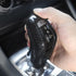 Qiilu Shift Gear Cover, Carbon Fiber Car Gear Shift Knob Trim Sticker Protector for Range Sport 2014-2017...