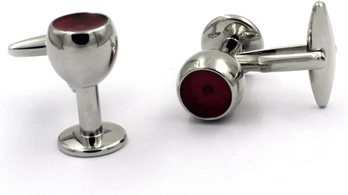 Wine Glass Cufflinks Suit Wedding Gifts for Men Cuff Links...