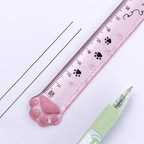 Cat Claw Stationery Set -2 Folding Scissors, 2 Stainless Steel Hand Scissors, Cat Claw Ruler, Cat Claw Correction Tape,3 Tweezers Cap,200 Sheets S...