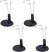 Kisangel 4pcs Doll Stand 15CM Doll Display Holder Aaction Figures Stands Plastic Model Support Frame for Home Store Market...