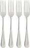 Oneida Satin Sand Dune Everyday Dinner Forks, Set of 4, 18/0 Stainless Steel, Silverware Set, Dishwasher Safe...