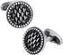 Fomissky Vintage Cufflinks for Men Silver, Retro Round Men's Cuff Links Wedding Gifts Shirt Accessories...