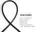 QuQuyi 5/32" (4mm) ID x 1/4" OD Silicone Vacuum Tubing Hose Black High Temperature Food Grade Pure Silicon Tube Air Hose Water Pipe for Pump Trans...
