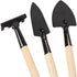 6 Pcs Garden Tools Mini Gardening Kit Plant Potted Flower Gadget Wooden Handles for Transplanting Seedlings, Cultivating and Weeding Flowers and V...