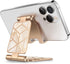 i-Blason Adjustable Foldable Portable Aluminium Phone Stand Desk Dock Compatible with Smartphones (Gold)......