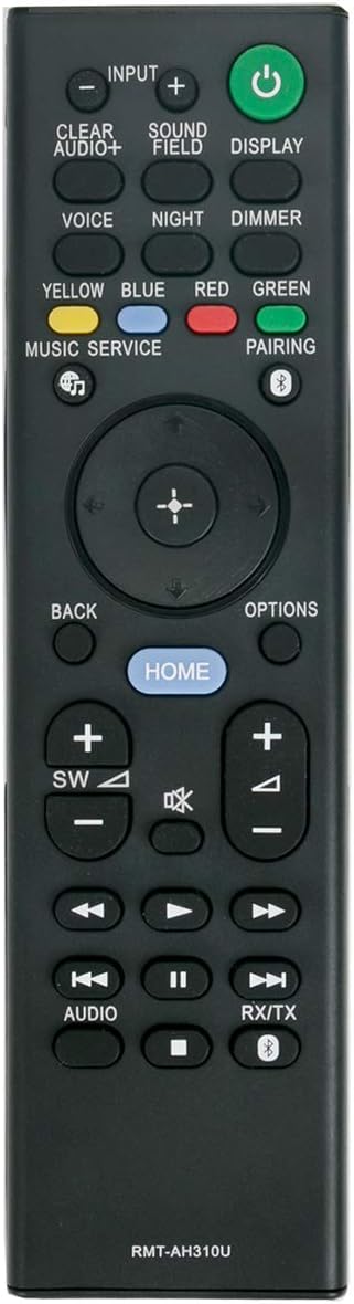 RMT-AH310U Replacement Remote Control Applicable for Sony Soundbar HT-CT800 HT-MT500 HT-ST5000 SA-CT800 SA-MT500 SA-ST5000 HTCT800 HTMT500 HTST500...