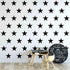 48pcs/Set of Stars Vinyl Wall Decor Stickers DIY White Star Wall Decals Art for Kids,Nursery Room Decor Mural Wallpaper D399 (Black)...