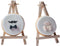 SK 12pcs Mini Wooden Easels Display Stand Photo Painting Display Portable Tripod Holder Stand- 6Inch (Wood)...