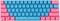 61 Keys PBT Keycap OEM Overview Set Thick Key Caps 61 Mechanical Keyboard for DIY Cherry MX Mechanical Keyboard Backlit,Only Keycap (Blue-Pink),On...