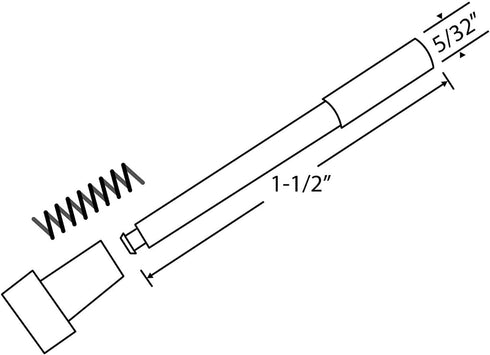 Window Screen Clips – Aluminum Replacement Spring Plunger Pins, Frame Latch Lock Bolts, Pull Pin Fastener Parts, Secure Window Screens, 25 Pack, T...