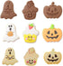 4 Pcs Halloween Theme Plunger Biscuit Mold Cutter Plastic Cookie Cutter Biscuit Stamp Mould Fondant Tool Set...