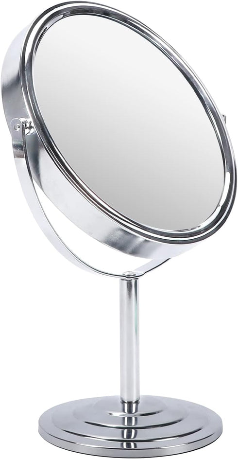Schliersee 10X Magnifying Makeup Mirror 8 inch, Double Sided Makeup Mirror, 1X/10X Magnification Standing Swivel 8" Table Desk Mirror for Dresser ...