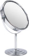 Schliersee 10X Magnifying Makeup Mirror 8 inch, Double Sided Makeup Mirror, 1X/10X Magnification Standing Swivel 8" Table Desk Mirror for Dresser ...