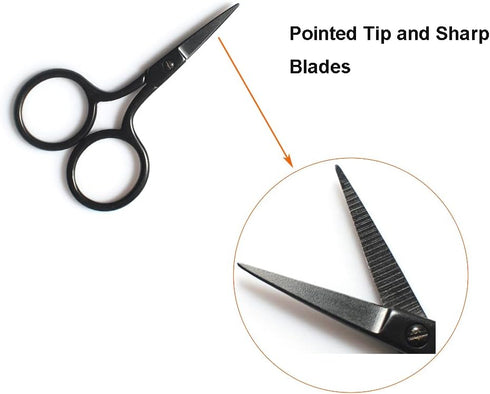 Small Sewing Scissors 2.5 Inch Sharp Embroidery Scissors Needlework Scissors Mini Scissors for Crafting Threading Sewing...