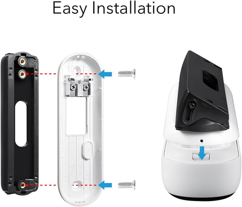 Wasserstein 35° to 55° Horizontal Wedge Wall Mount Compatible with Arlo Wireless Video Doorbell (2nd Gen) & Essential Video Doorbell Wire-Free...