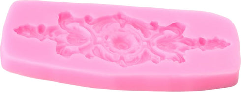 Baroque Fondant Molds Curlicues Scroll Lace Border Silicone Mold Relief Flower Mold Filigree Mold For Sugar Cake Decoration Cupcake Topper Chocola...