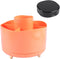 360 Rotating Makeup Brush Organizer, 5 Grids Makeup Brush Holder with Makeup Brush Cleaning Box, for Cosmetics, Nail Polish, Desk Storage Containe...