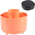 360 Rotating Makeup Brush Organizer, 5 Grids Makeup Brush Holder with Makeup Brush Cleaning Box, for Cosmetics, Nail Polish, Desk Storage Containe...