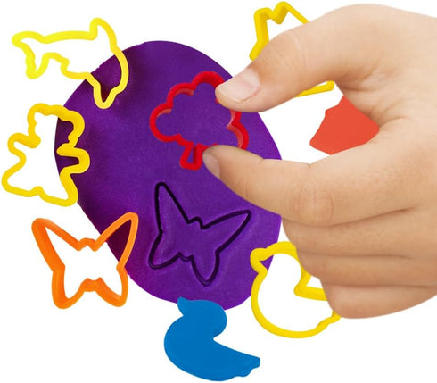Tool Kit for Kids - Party Pack w/Animal Shapes - Includes 24 Colorful Cutters, Molds, & Accessories for Air Dry Clay & Dough...