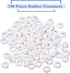 Mesee 100Pcs Double Sided Rubber Grommet Kit, 10mm Inner Dia Oil Resistant Armature Electrical Wire Grommets O Ring Hole Plug Washer White Rubber ...