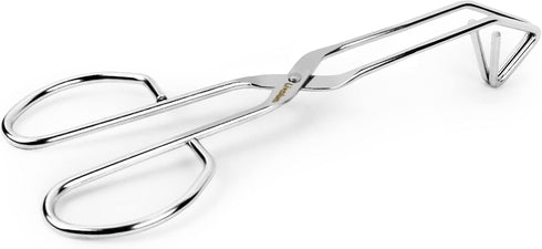 UPIT Kitchen Triangle Tongs for Cooking, Heavy Duty Stainless Steel Scissor-Shaped Serrated Serving Plier for Barbeque, Vegetable, Fruits, Food, M...