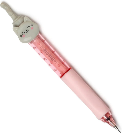 Legami - Meow Mechanical Pencil, Diameter 1.2 cm, 1 Lead 0.7 mm HB Included, Ergonomic Silicone Handle, Precise Writing...