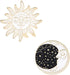2Pcs Fashion Enamel Starry Sky Moon Brooch Pin and White Enamel Sun Brooch Pin Collar Badge Corsage Jewelry Women...