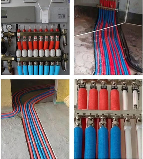 Foam insulation pipe, 6 feet long (about 1.8 m) foam insulation pipe handle support, applicable to water pipes, air conditioning pipe antifreeze, ...