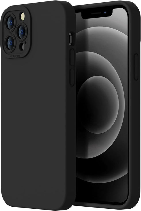 Designed for iPhone 12 Pro Case - Upgraded Enhanced Camera Protection - Soft Microfiber Lining Inside - Liquid Silicone Shockproof Protective Phon...