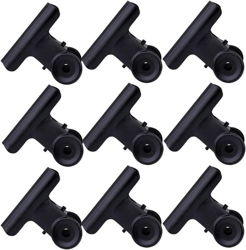 15pcs Mini Clips Note Clamps Folder Binder Hinge Clips Black Stainless Steel Paper Clips Hinge Paper Clips Binder Clips Black Binders Paper Clip C...