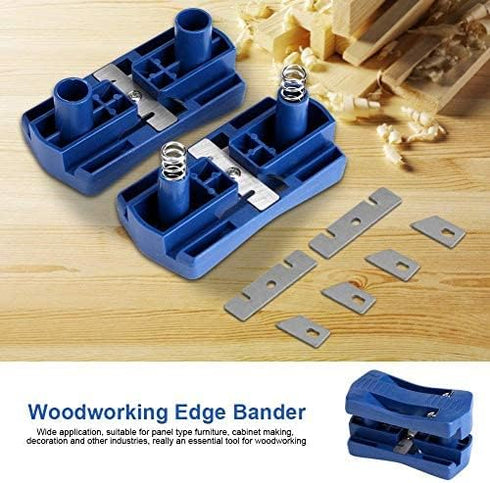 Banding Trimmer, Edgeband Cutter Tools Trimmer for Plywood Melamine Wood Double Veneer Trimmer Cabinet Wood Trimming Woodworking Tool Fit Width Ra...