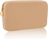 Qianyu Professional Cosmetic Tool Case Makeup Brush Holder Organizer Large Silicone Makeup Brush Holder Travelling Bag with Zipper Waterproof Mate...