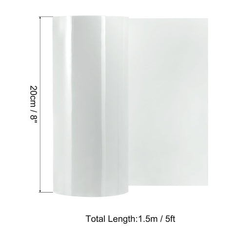 PATIKIL Waterproof Patch Seal Tape 8 in x 5 Ft, PVC Leak Proof Repair Tape Instant Sealing for HVAC Ducts, Roof Crack, Hoses Pipes, Awning, White...