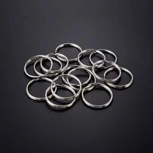 100PCS Split Key Rings Bulk for Keychain and Crafts Keychain Rings (Silver 25mm)...