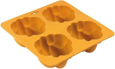 Silicone Braided Challah Mold - 4 Small Challettes - Braided Oval Challah Pan - Challah Bread Baking Mold - No Shaping Required...