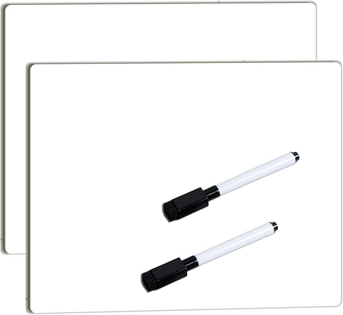 Dry Erase White Board for Student: 2-Pack Personal Whiteboard Lapboard for Kids, White Lapboard for Individual and School Supply...