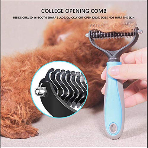 pets grooming tools (PPGT-002 pink) Premium Pet Dematting Comb – Exceptional Grooming Accessory for Pets...