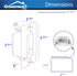 Single-Gang Quick Install Bulk Wire Plate, White...