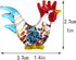 Crystalsuncatcher Handmade Mini Cock Art Glass Blown Animal Figurine(Cock)...