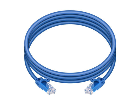 Monoprice Cat6 Ethernet Patch Cable - Snagless RJ45, 24AWG Stranded Pure Bare Copper Wire, 550Mhz, UTP, 7 Feet, Blue - Flexboot Series (1 Pack)...