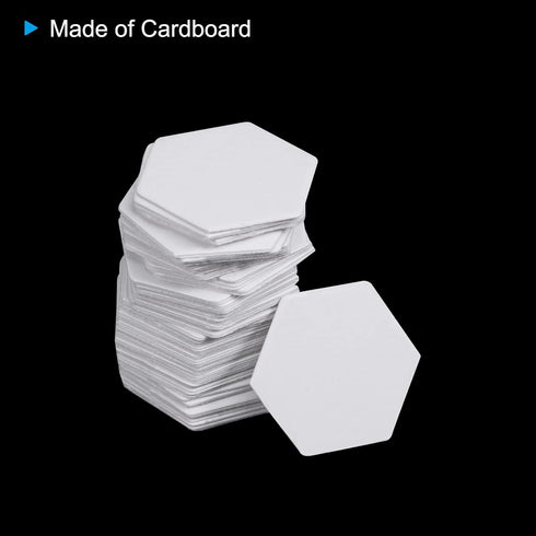 100 Count English Paper Piecing Hexagon 8mm Shapes Paper Quilting Templates Patchwork English Paper Piecing Supplies for Quilting Sewing DIY Craft...