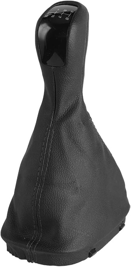 Gear Shift Knob Boot, 6 Speed Auto Gear Shift Knob Gaiter Gear Stick Gaiter Boot Cover Replacement for Benz C Class W203 S203...
