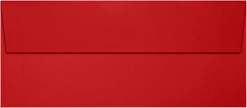 LUXPaper #9 Slimline Invitation Envelopes | Peel & Press | 3 7/8" x 8 7/8" | Ruby Red | 80lb. Text | 50 Qty...