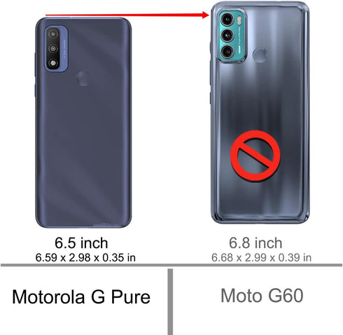 Osophter for Moto G Pure Phone Case,Moto G Pure Case with 2pcs Screen Protector Shock-Absorption Flexible TPU Rubber Protective Cell Phone Cover f...