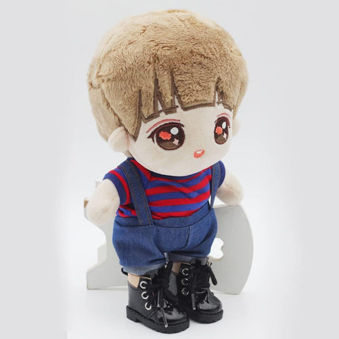 niannyyhouse 20cm Plush Doll Boots Leather Shoes Length 5.5cm 8in Doll Accessories Dress Up (Pink)...