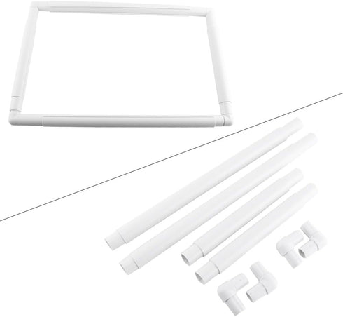 Embroidery Clip Frame, Q Snap Stitch Frame, 4 Size Plastic Sewing Hoop for Embroidery, Hand Quilting, Needlepoint, Silk-Painting, DIY Craft Sewing...