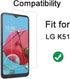 Tempered Glass Screen Protector Designed for LG K51, 9H Hardness High Definition Anti Scratch Bubble Free?2 Pack?...