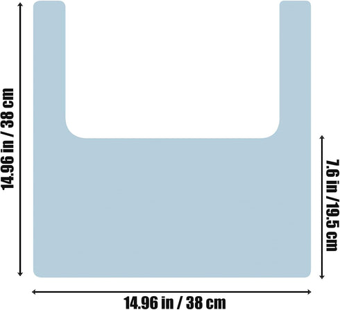 PandaEar 2 Pack High Chair Placemat, Silicone Non-Slip Placemats for IKEA Antilop Baby High Chair, Food Grade Mats Toddler Placemats -Blue/Grey...